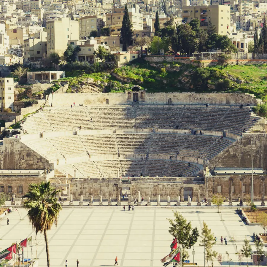 The Roman theatre in Amman, Jordan