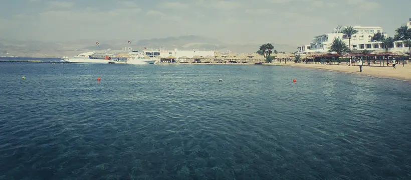 The Red Sea coast at Aqaba, Jordan